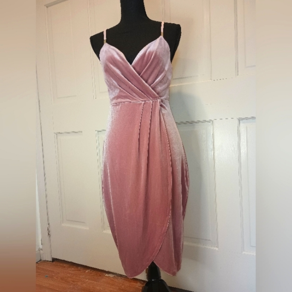 Guess Pink Velvet Dress